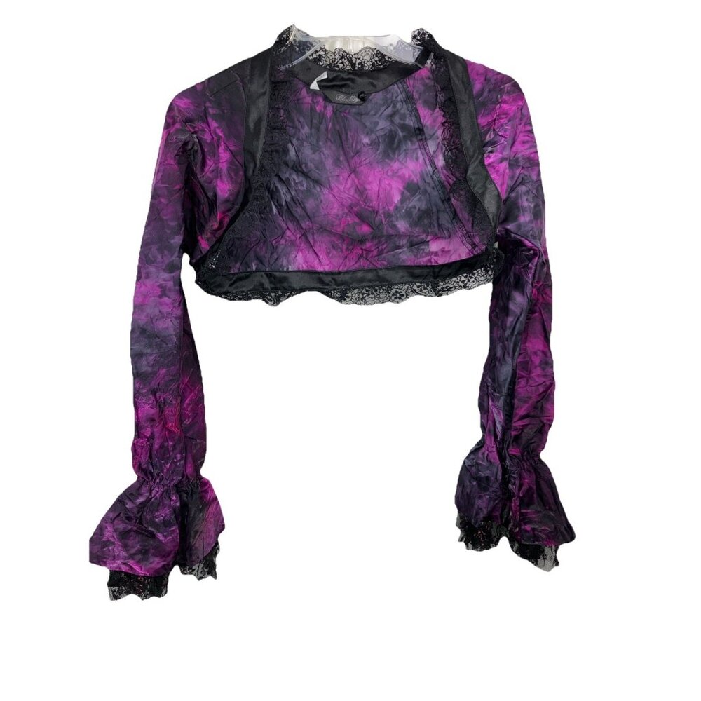 L Vintage lip Service Blacklist Shrug Bolero Victorian Goth Vampire